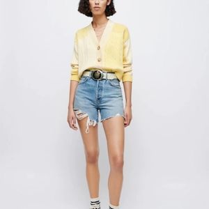Redone 50s Cut Offs Jean Denim Shorts Medium Raf New With Tags Size 26